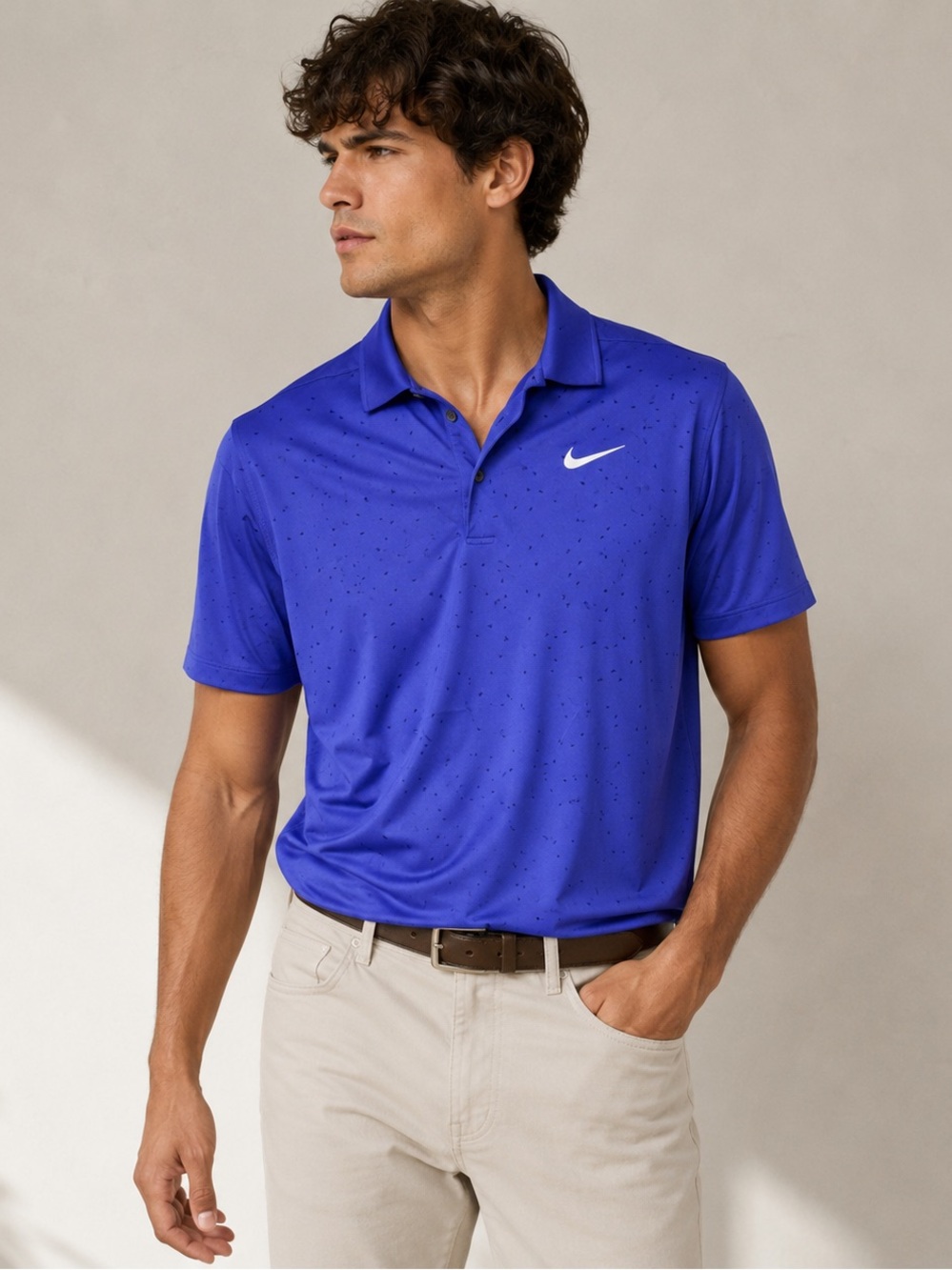 Nike Golf Dri-FIT Polo Shirt Men’s Large Cobalt Blue Performance Golf Polo